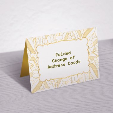 Folded Change Of Address Cards