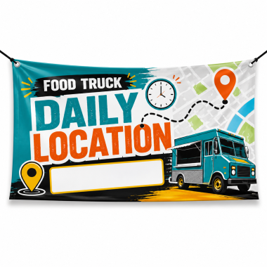 Food Truck Daily Location Banners