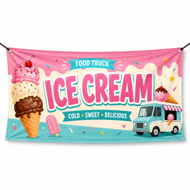 Food Truck Ice Cream Banners