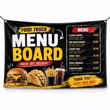Food Truck Menu Board Banners