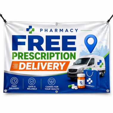 Free Prescription Delivery Banners