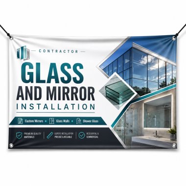 Glass And Mirror Installation Banners