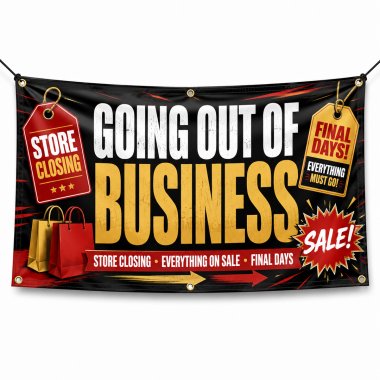 Going Out Of Business Banners
