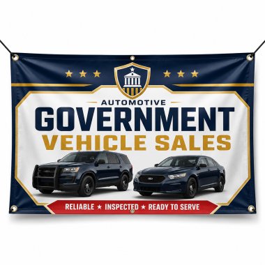 Government Vehicle Sales Banners