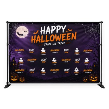 Halloween Step and Repeat Fabric Banners