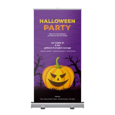 Halloween Roll Up Banner Stands