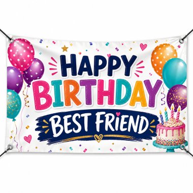 Happy Birthday Best Friend Banners
