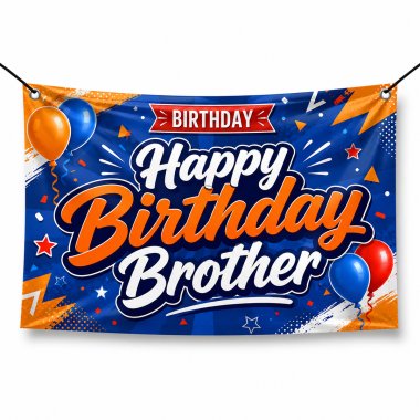 Happy Birthday Brother Banners