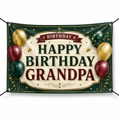 Happy Birthday Grandpa Banners