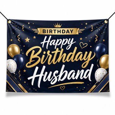 Happy Birthday Husband Banners
