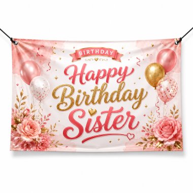 Happy Birthday Sister Banners