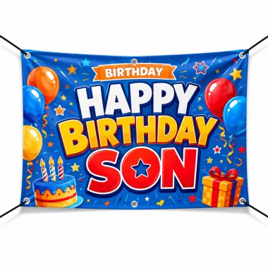 Happy Birthday Son Banners