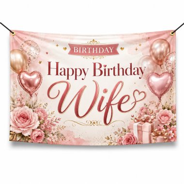 Happy Birthday Wife Banners