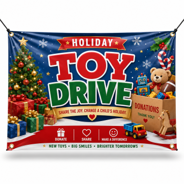 Holiday Toy Drive Banners