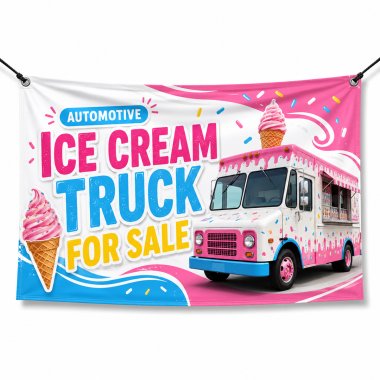 Ice Cream Truck For Sale Banners