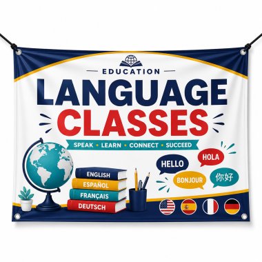 Language Classes Banners