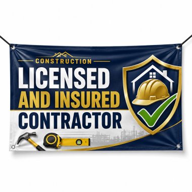 Licensed And Insured Contractor Banners