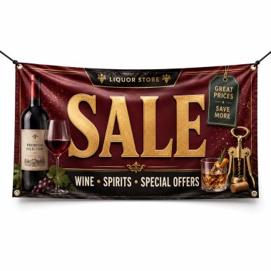 Liquor Store Sale Banners