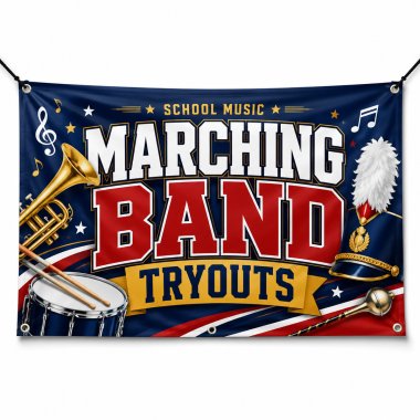 Marching Band Tryouts Banners