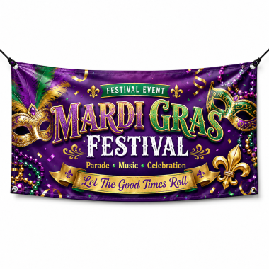 Mardi Gras Festival Banners