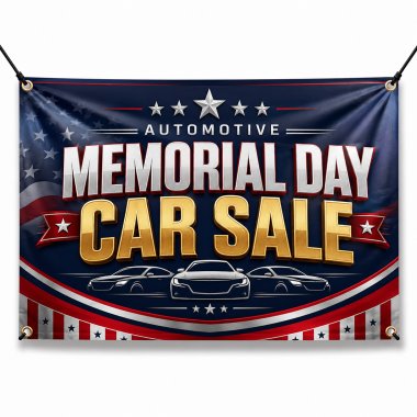 Memorial Day Car Sale Banners