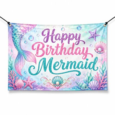 Mermaid Birthday Banners