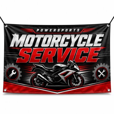 Motorcycle Service Banners