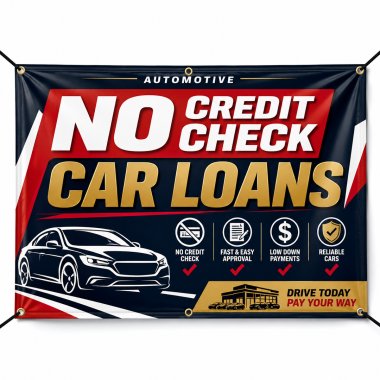 No Credit Check Car Loans Banners