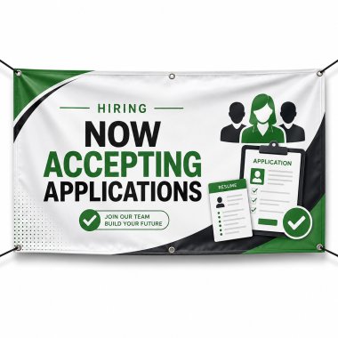 Now Accepting Applications Banners