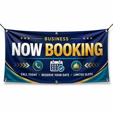 Now Booking Banners