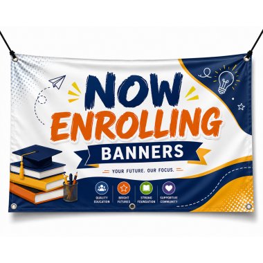 Now Enrolling Banners