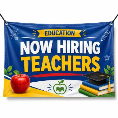 Now Hiring Teachers Banners