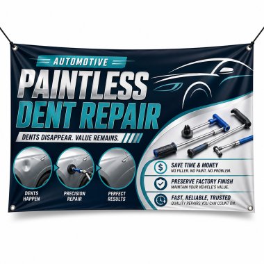 PDR Paintless Dent Repair Banners