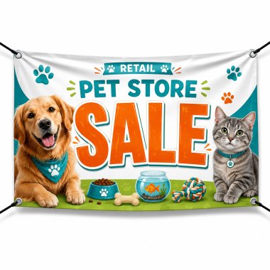 Pet Store Sale Banners