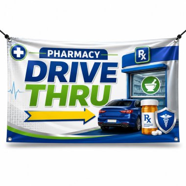 Pharmacy Drive Thru Banners