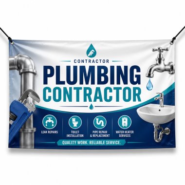 Plumbing Contractor Banners
