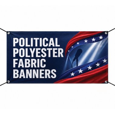 Political Polyester Fabric Banners