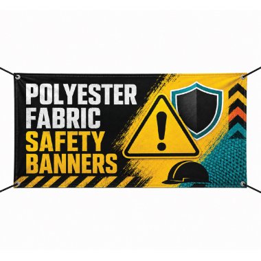 Polyester Fabric Safety Banners