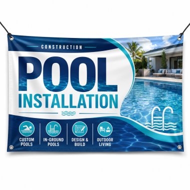 Pool Installation Banners