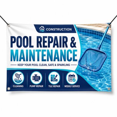 Pool Repair And Maintenance Banners