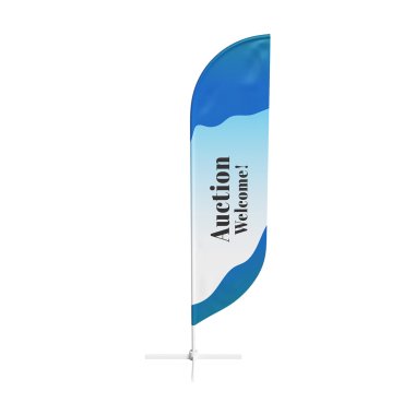Pre-Printed Auction Feather Flag