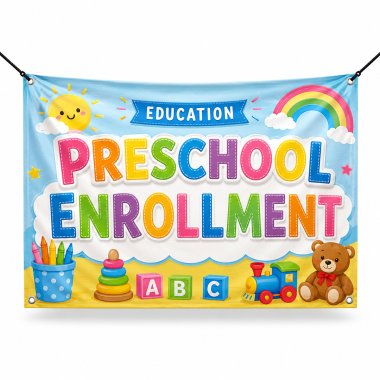 Preschool Enrollment Banners