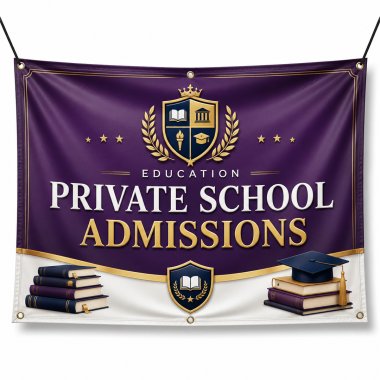 Private School Admissions Banners