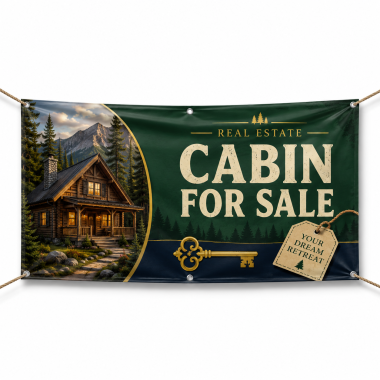 Real Estate Cabin For Sale Banners