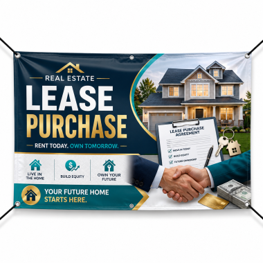Real Estate Lease Purchase Banners