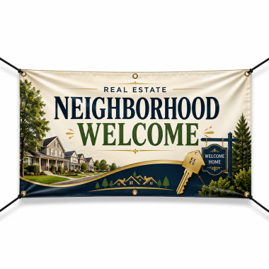 Real Estate Neighborhood Welcome Banners