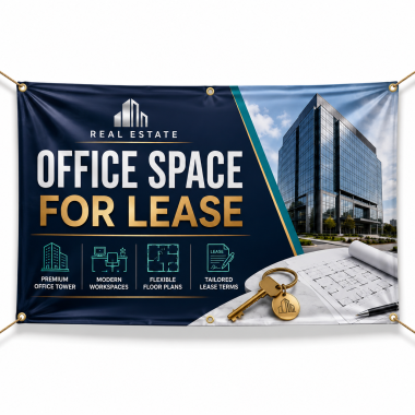 Real Estate Office Space For Lease Banners