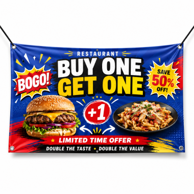 Restaurant Buy One Get One Banners