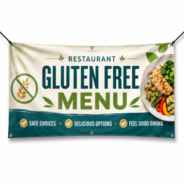 Restaurant Gluten Free Menu Banners