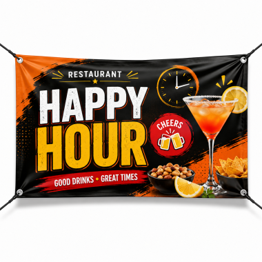 Restaurant Happy Hour Banners